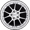 18" BBS RK II Brilliant Silver alloy wheel