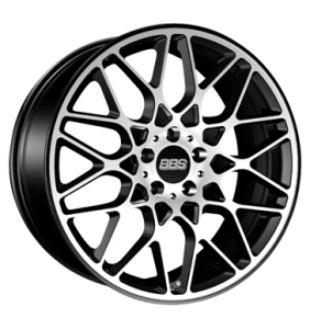 19" BBS RX-R Matt Black Diamond Cut alloy wheel