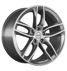 BBS SX Platinum Silver Diamond Cut Alloy Wheel for Kia Carens FG - Sizes 18in