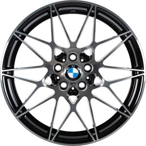 BMW 666M Forged Jet Black with Translucent Shadow Face Alloy Wheel for BMW M4 F82 - Sizes 20in