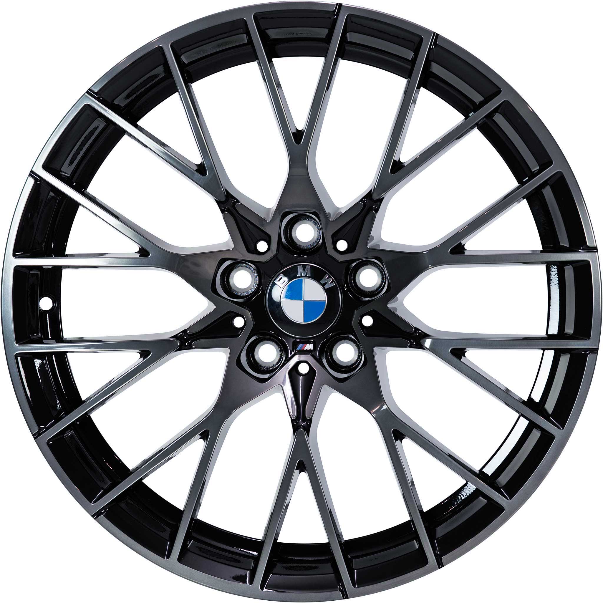 BMW 788M Jet Black with Translucent Bright Turned Alloy Wheel Product Image #1