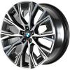 BMW 862I Midnight Grey with Bright Turned and Silver Inserts Wheel Img 2