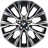 BMW 862I Midnight Grey with Bright Turned and Silver Inserts Wheel Img 1