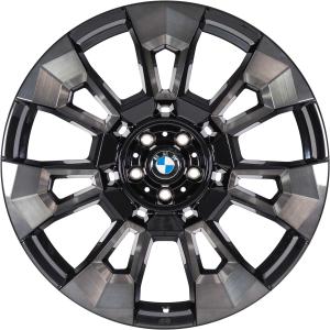 BMW 923M Black II Solid with Bright Turned Alloy Wheel for BMW XM G09 - Sizes 23in