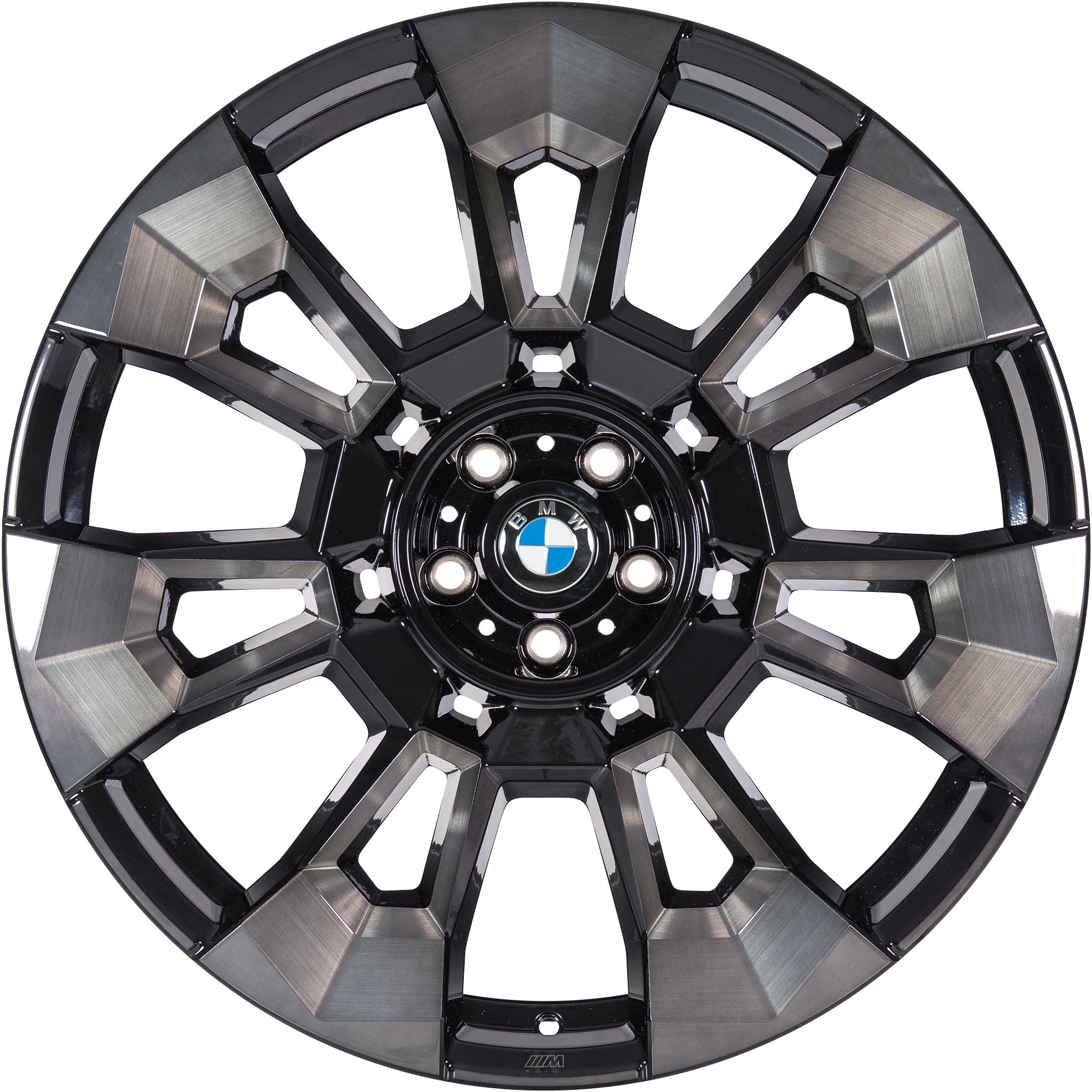BMW 923M Black II Solid with Bright Turned Alloy Wheel Product Image #1