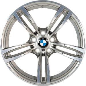 BMW 437M Ferric Grey with Bright Turned Alloy Wheel for BMW M4 F82 - Sizes 19in