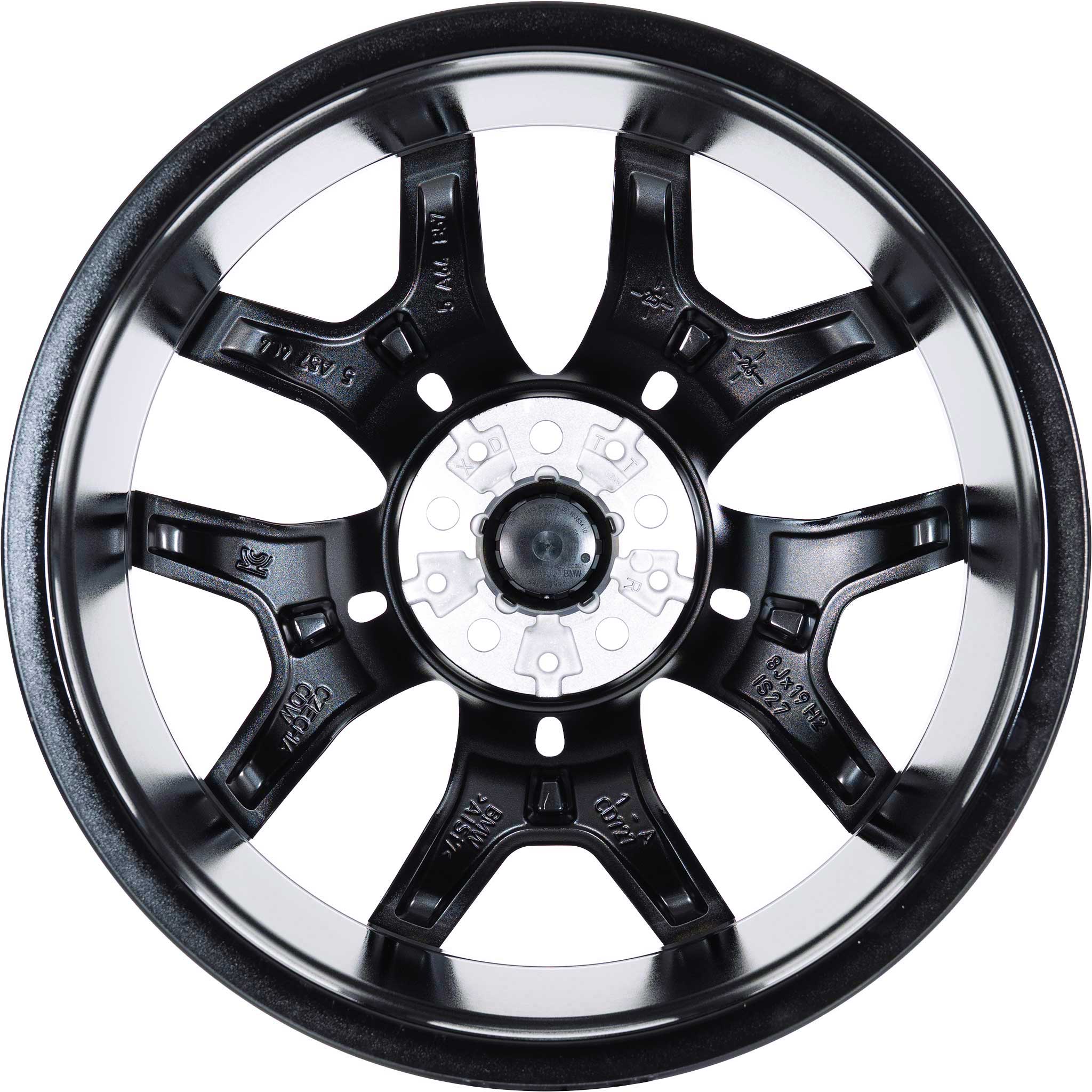 BMW 995M Jet Black Matt with Bright Turned Alloy Wheel Product Image #3