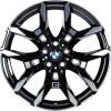 BMW 995M Jet Black Matt with Bright Turned Wheel Img 1