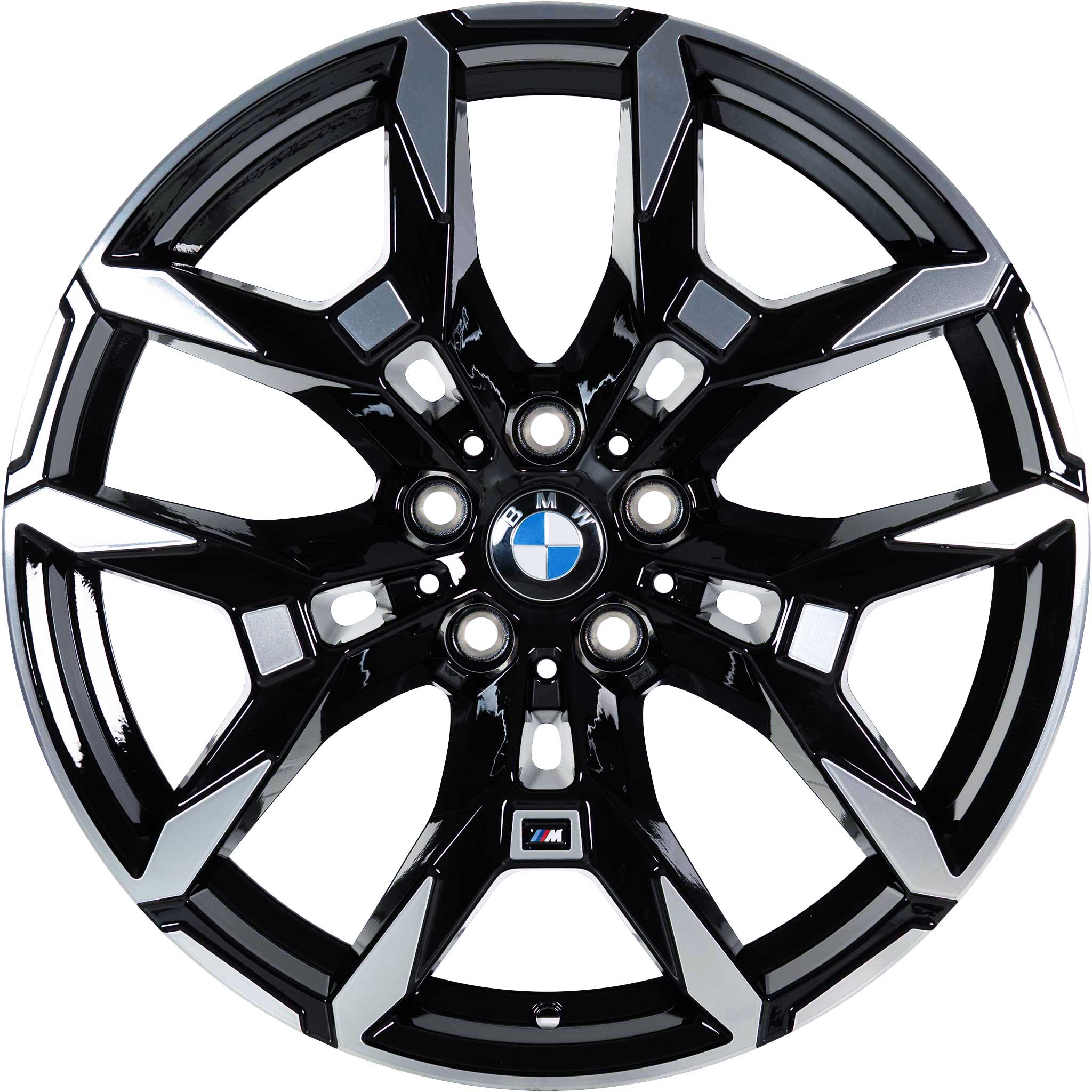 BMW 995M Jet Black Matt with Bright Turned Alloy Wheel Product Image #1