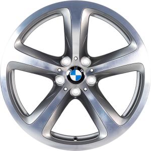 19" BMW 249 Forged Grey with Polished (Forged) alloy wheel