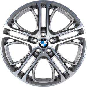 BMW 310M Ferric Grey with Bright Turned Alloy Wheel for BMW X5 M F85 - Sizes 21in
