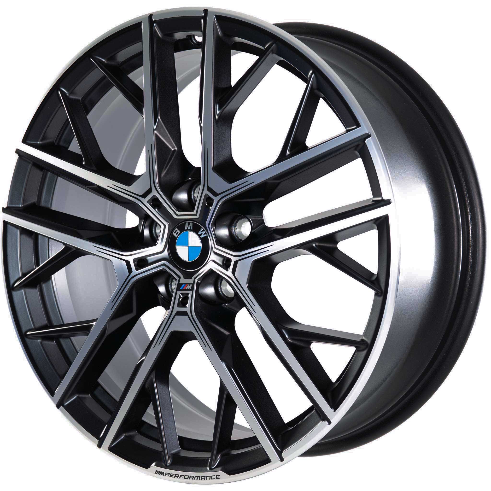 BMW 555M Jet Black Matt with Bright Turned Alloy Wheel Product Image #2