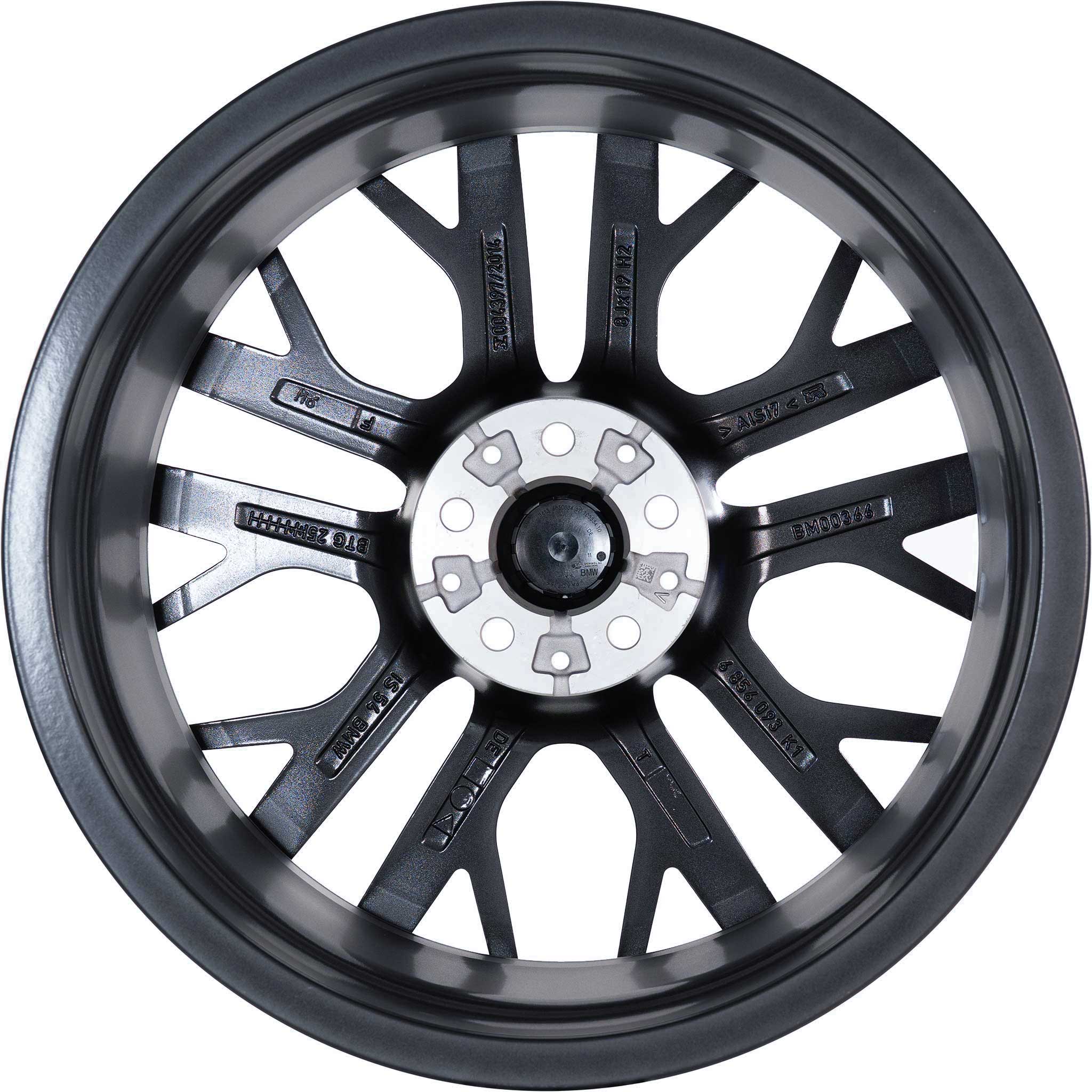 BMW 555M Jet Black Matt with Bright Turned Alloy Wheel Product Image #3