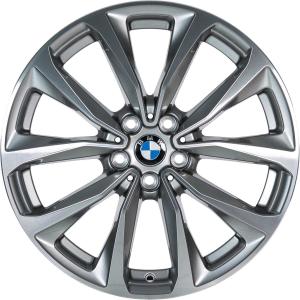 19" BMW 692 Ferric Grey with Bright Turned alloy wheel