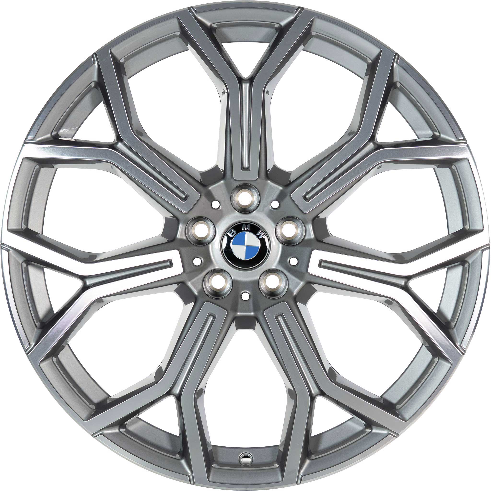 BMW 753 Ferric Grey with Bright Turned Alloy Wheel Product Image #1