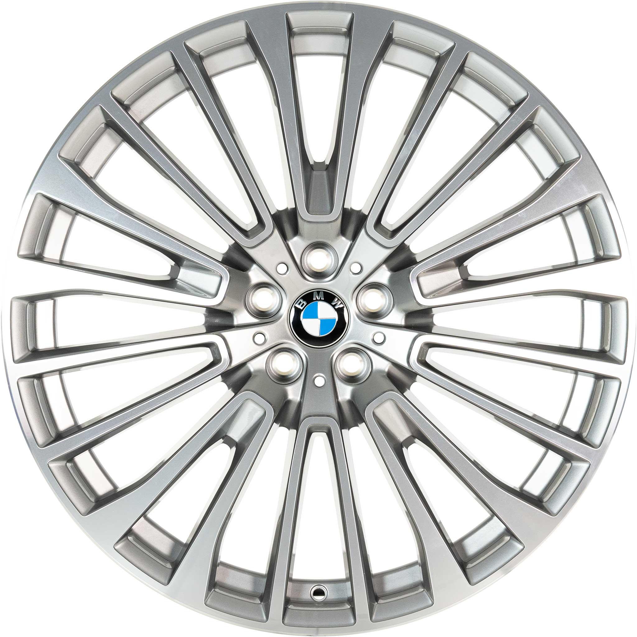 BMW 757 Ferric Grey with Bright Turned Alloy Wheel Product Image #1