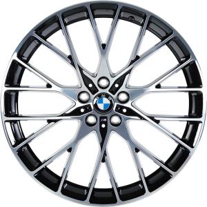 BMW 794M Forged Jet Black with Bright Turned Alloy Wheel for BMW 3 Series G20 - Sizes 20in