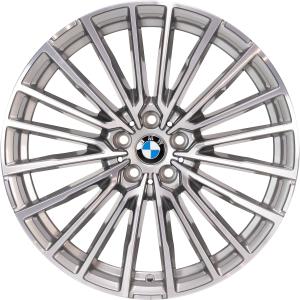BMW 777 Ferric Grey with Bright Turned Alloy Wheel for BMW 6 Series G32 - Sizes 20in