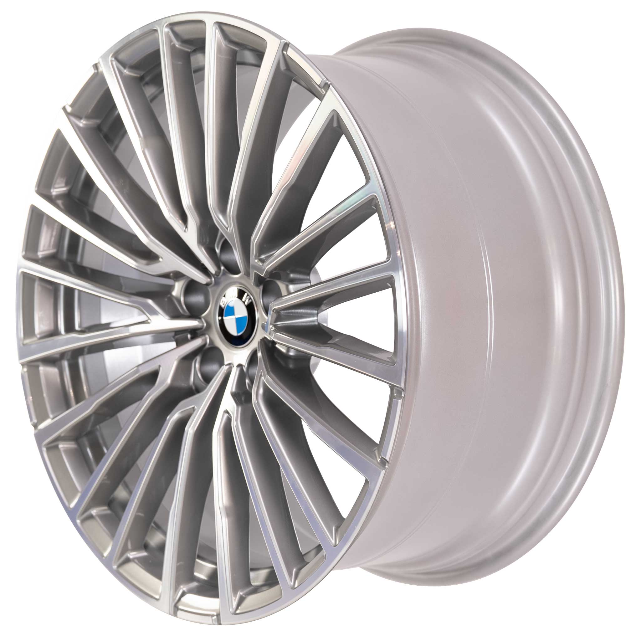 BMW 777 Ferric Grey with Bright Turned Alloy Wheel Product Image #2