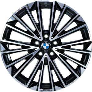 19" BMW 839I Jet Black with Bright Turned alloy wheel