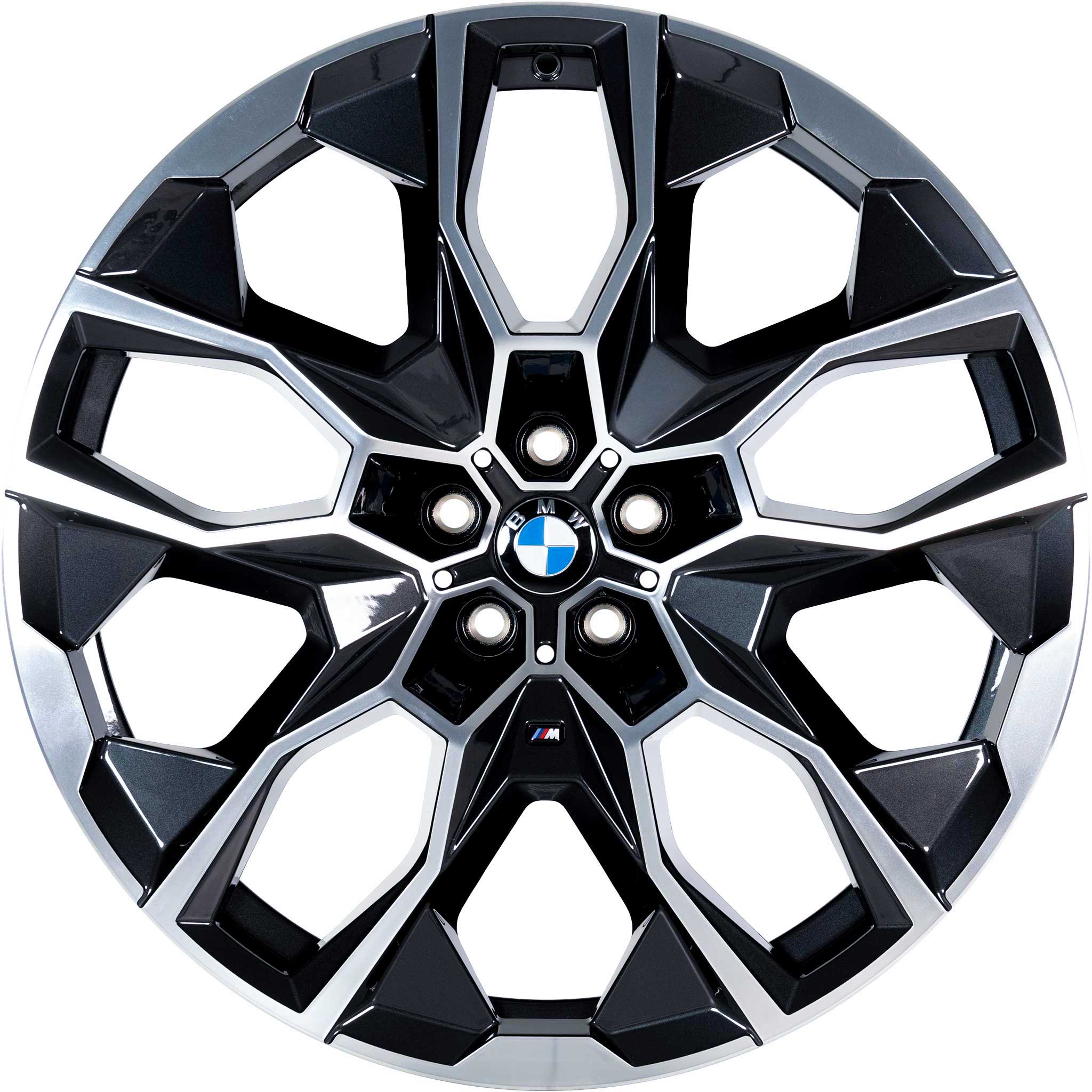 BMW 913M Midnight Grey with Bright Turned and Silver Inserts Alloy Wheel Product Image #1