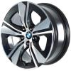 BMW 852 Midnight Grey with Bright Turned and Silver Inserts Wheel Img 2