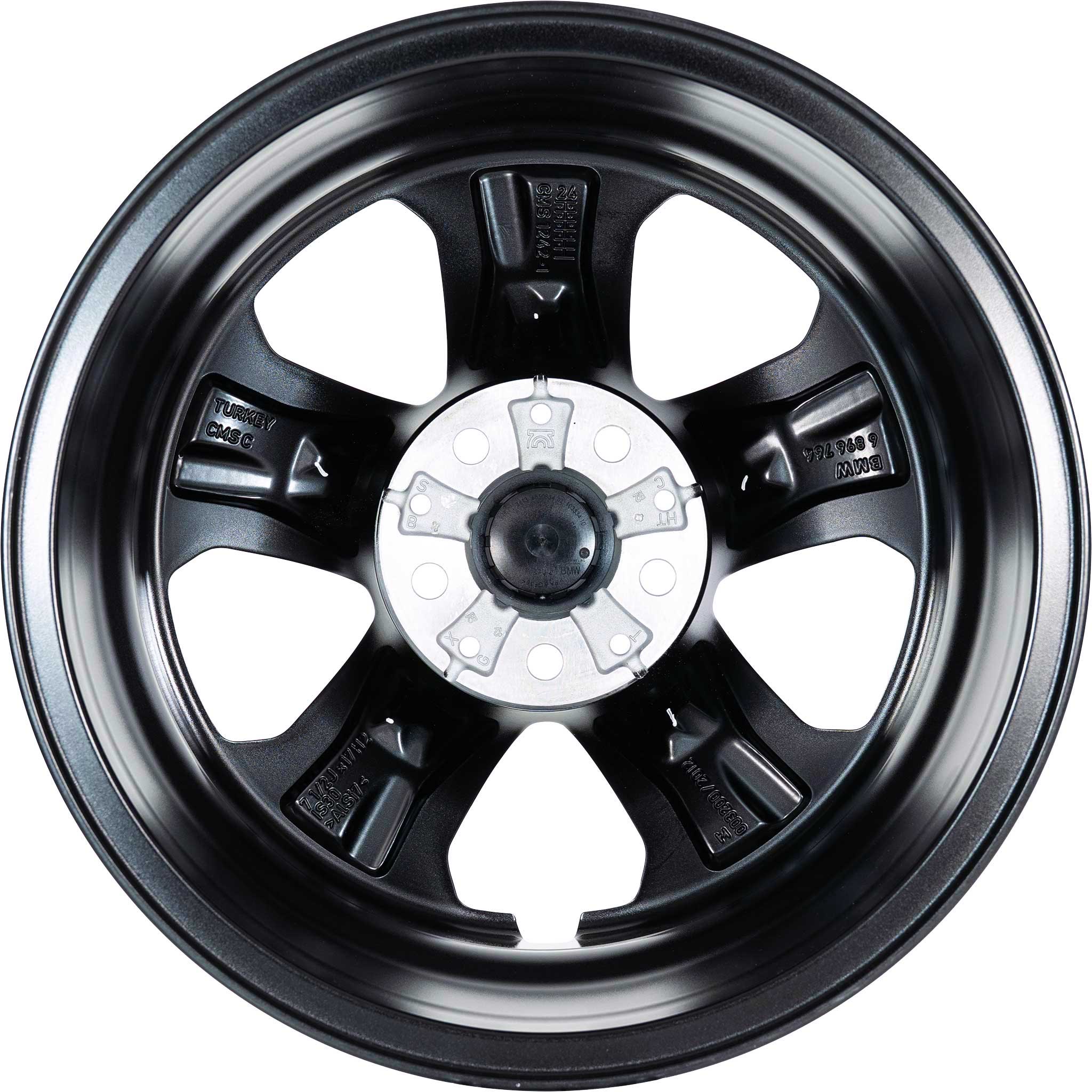 BMW 852 Midnight Grey with Bright Turned and Silver Inserts Alloy Wheel Product Image #3