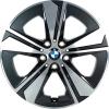 BMW 852 Midnight Grey with Bright Turned and Silver Inserts Wheel Img 1