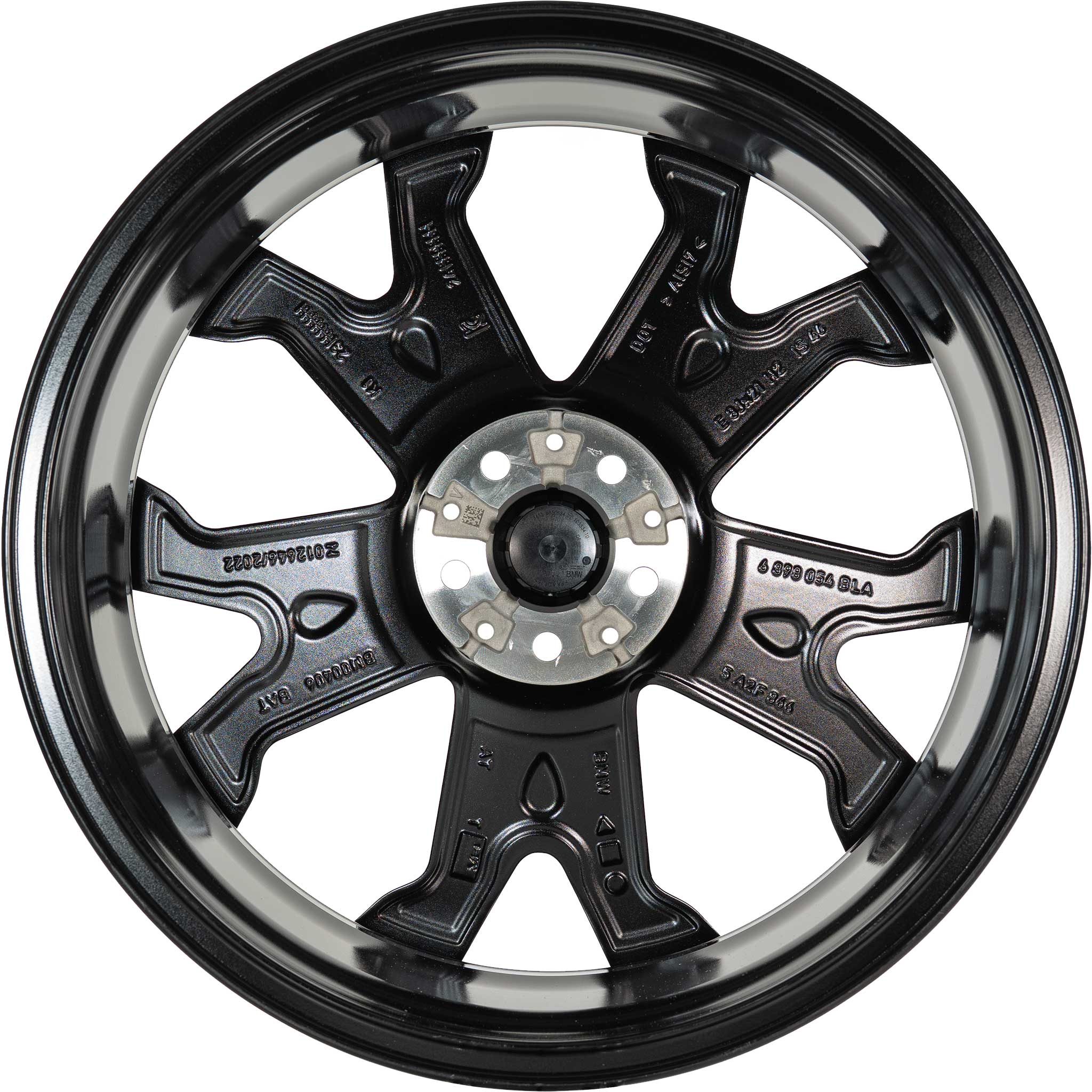 BMW 874M Jet Black Matt with Bright Turned Alloy Wheel Product Image #3