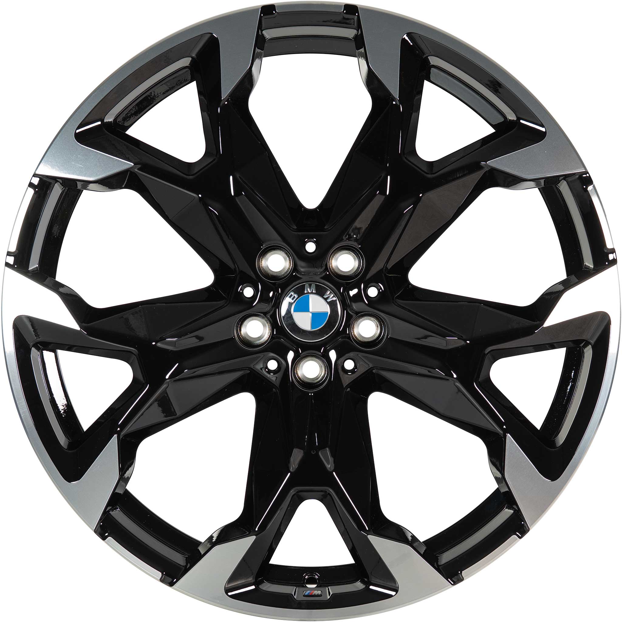 BMW 874M Jet Black Matt with Bright Turned Alloy Wheel Product Image #1