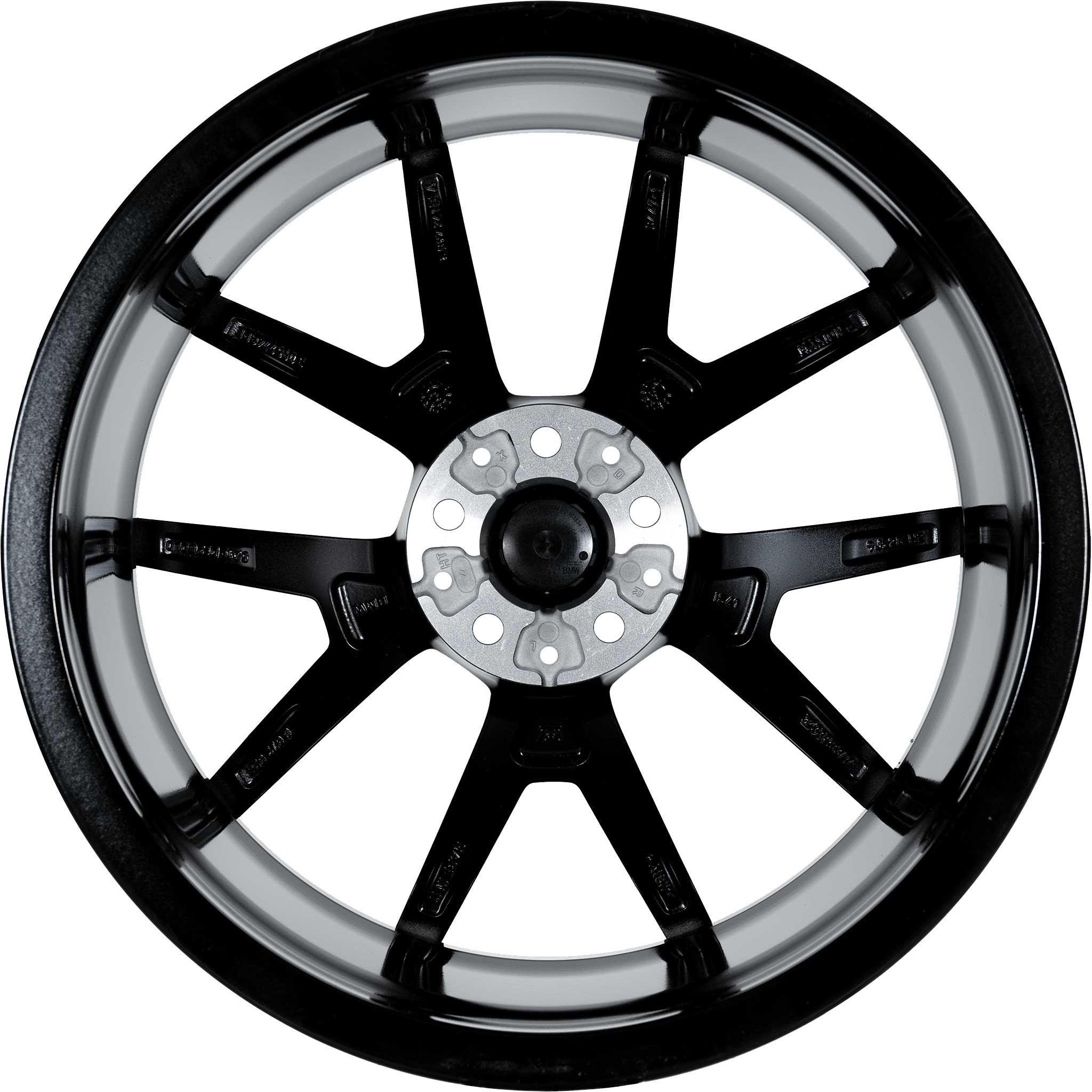 BMW 728M Jet Black with Bright Turned Alloy Wheel Product Image #3