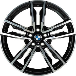 19" BMW 799M Jet Black with Bright Turned alloy wheel