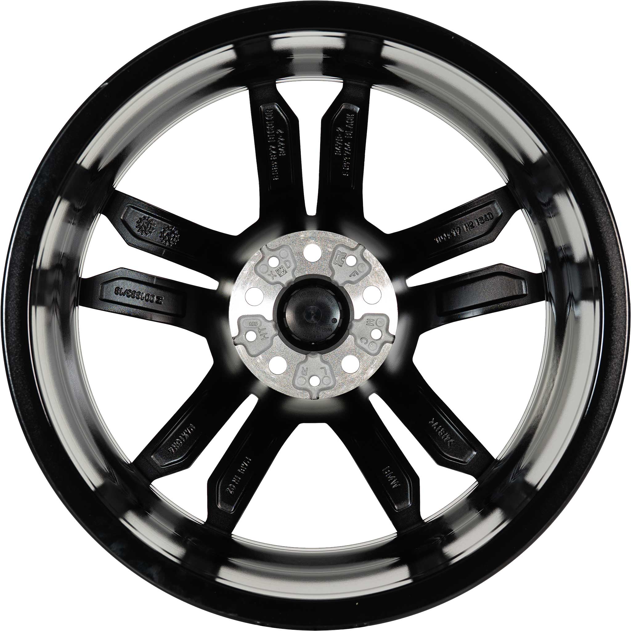 BMW 799M Jet Black with Bright Turned Alloy Wheel Product Image #3