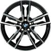 BMW 799M Jet Black with Bright Turned Wheel Img 1