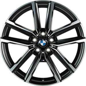 19" BMW 797M Jet Black Matt with Bright Turned alloy wheel