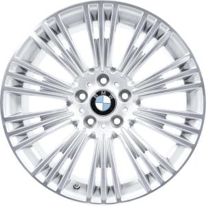 19" BMW 440 Reflex Silver with Bright Turned alloy wheel