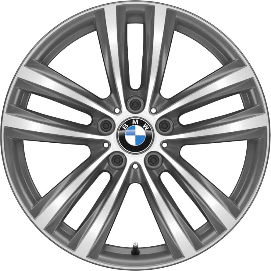 BMW 466 Ferric Grey with Bright Turned Alloy Wheel Product Image #1