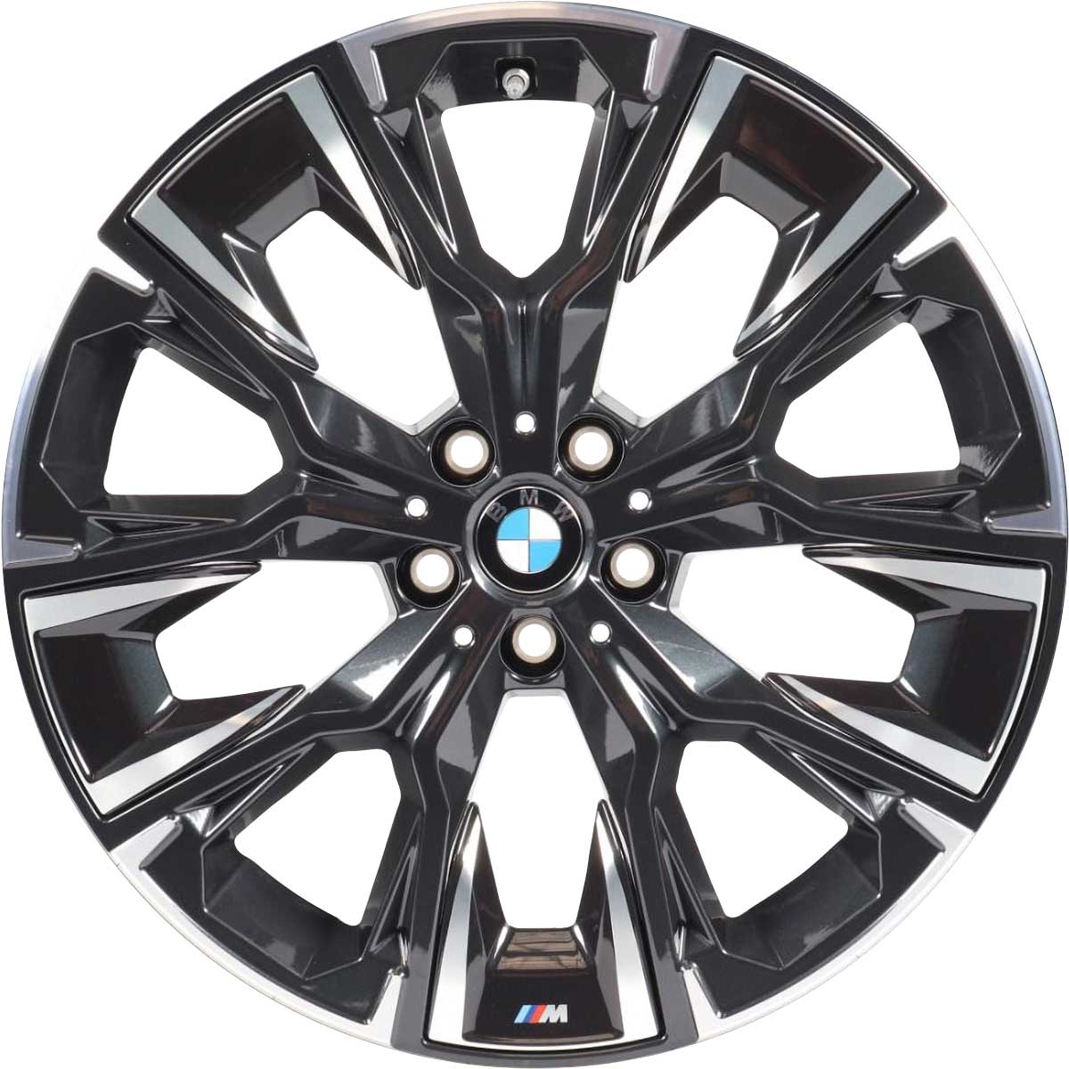 BMW 920M Midnight Grey with Bright Turned and Silver Inserts Alloy Wheel Product Image #1