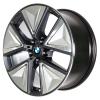 BMW 855 Gunmetal Grey with Bright Turned and Silver Inserts Wheel Img 2