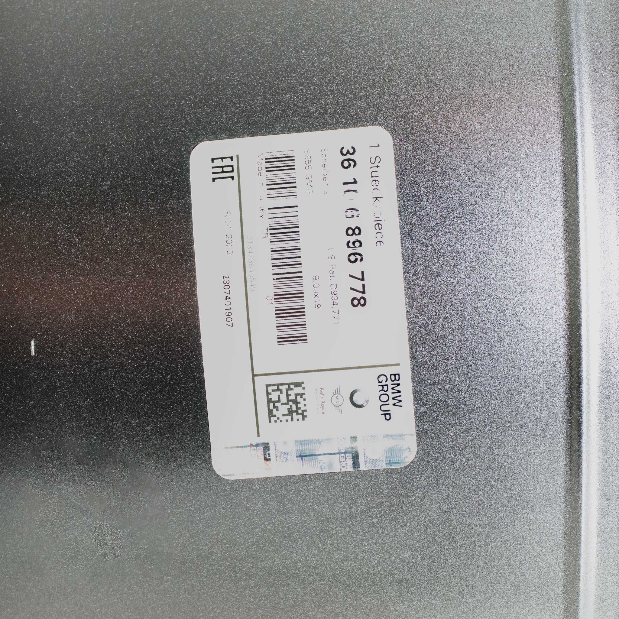 BMW 855 Gunmetal Grey with Bright Turned and Silver Inserts Alloy Wheel Product Image #5