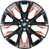 BMW 920M Midnight Grey with Bright Turned and Orange Inserts Wheel Img 1