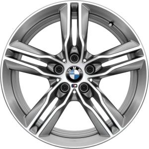 18" BMW 570M Ferric Grey with Bright Turned alloy wheel