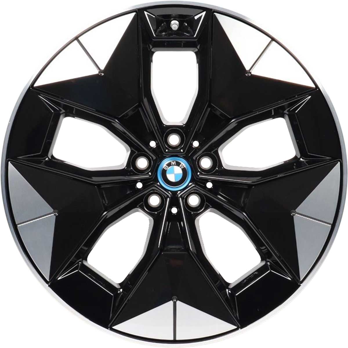 BMW 843 Jet Black with Bright Turned Alloy Wheel Product Image #1