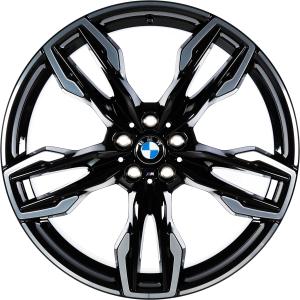 BMW 718M Jet Black with Bright Turned Alloy Wheel for BMW X3 G01 - Sizes 21in