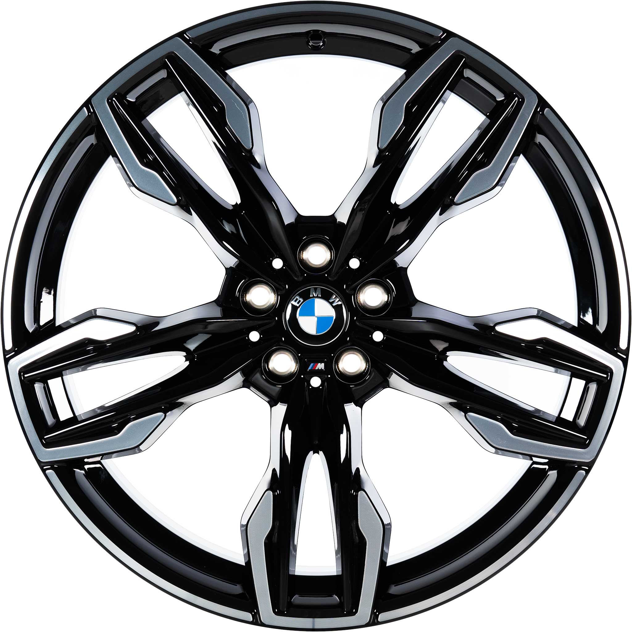BMW 718M Jet Black with Bright Turned Alloy Wheel Product Image #1