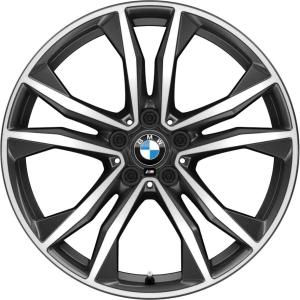 19" BMW 715M Orbit Grey with Bright Turned alloy wheel
