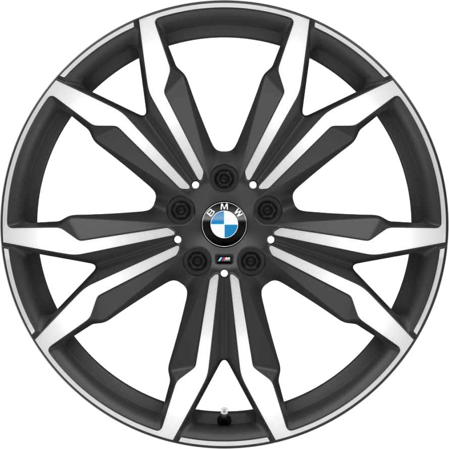 BMW 717M Orbit Grey Matt with Bright Turned Alloy Wheel Product Image #1