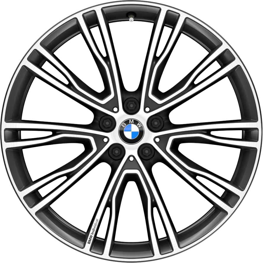 BMW 726I Orbit Grey with Bright Turned Alloy Wheel Product Image #1