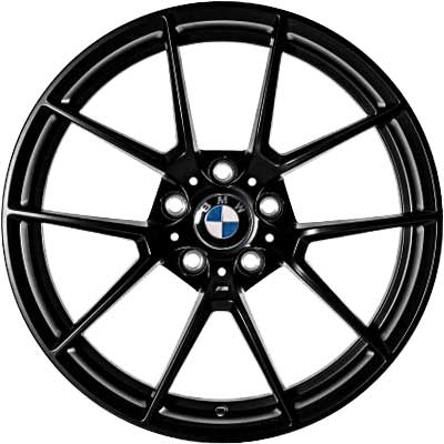 BMW 763M Forged Jet Black Alloy Wheel Product Image #1