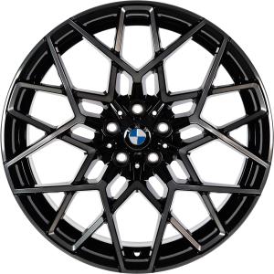 BMW 813M Forged Jet Black with Translucent Shadow Face Alloy Wheel for BMW M8 F92 - Sizes 20in